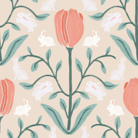 Whimsical Easter Bunny Garden tapete