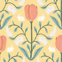 Easter Rabbits Bloom tapete