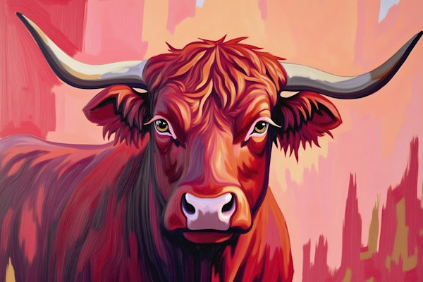 Highland Cow Portrait