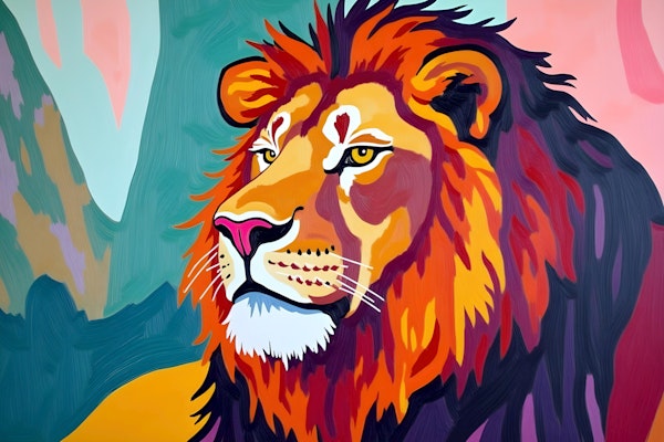 Majestic Lion Art
