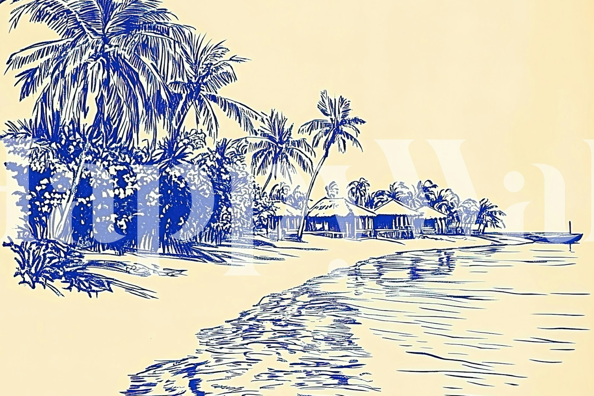 Jungle in pen ταπετσαρία σε ρύθμιση δωματίου