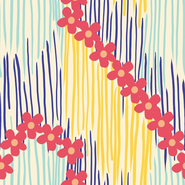 Floral Static Dopamine Fun