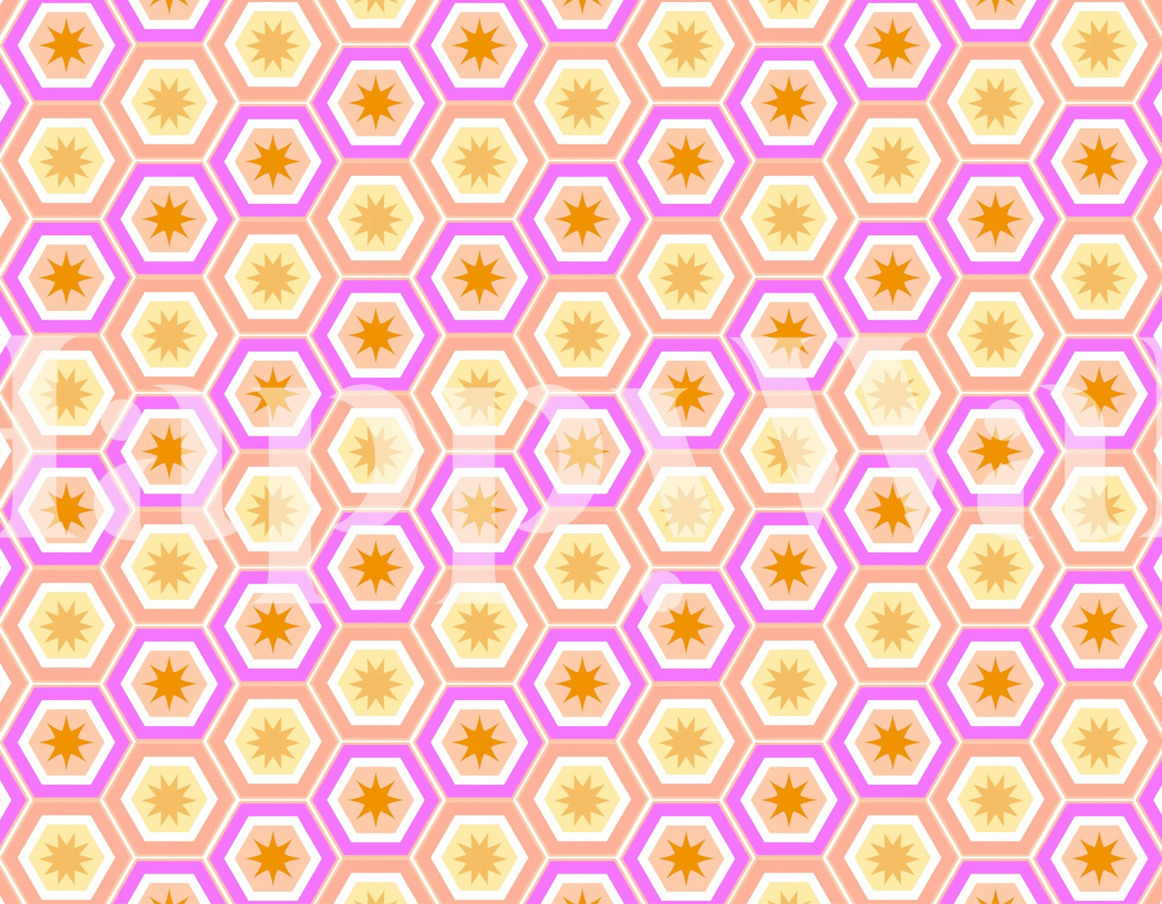 Mid-Century Modern Vibes wallpaper design in a room