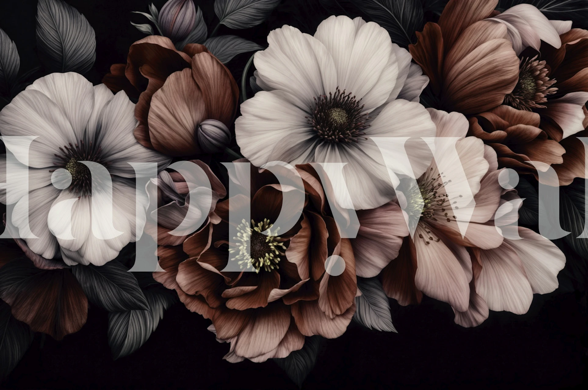 Tapeta kwiatowa Twilight w aranżacji pokoju