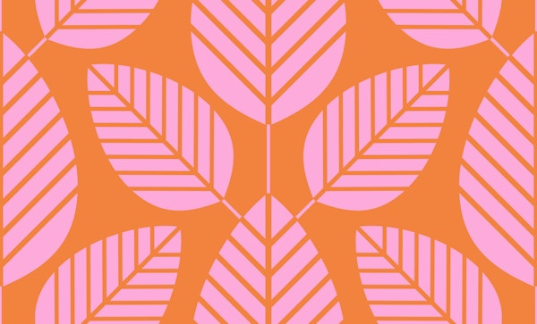 Retro Leaf Pink
