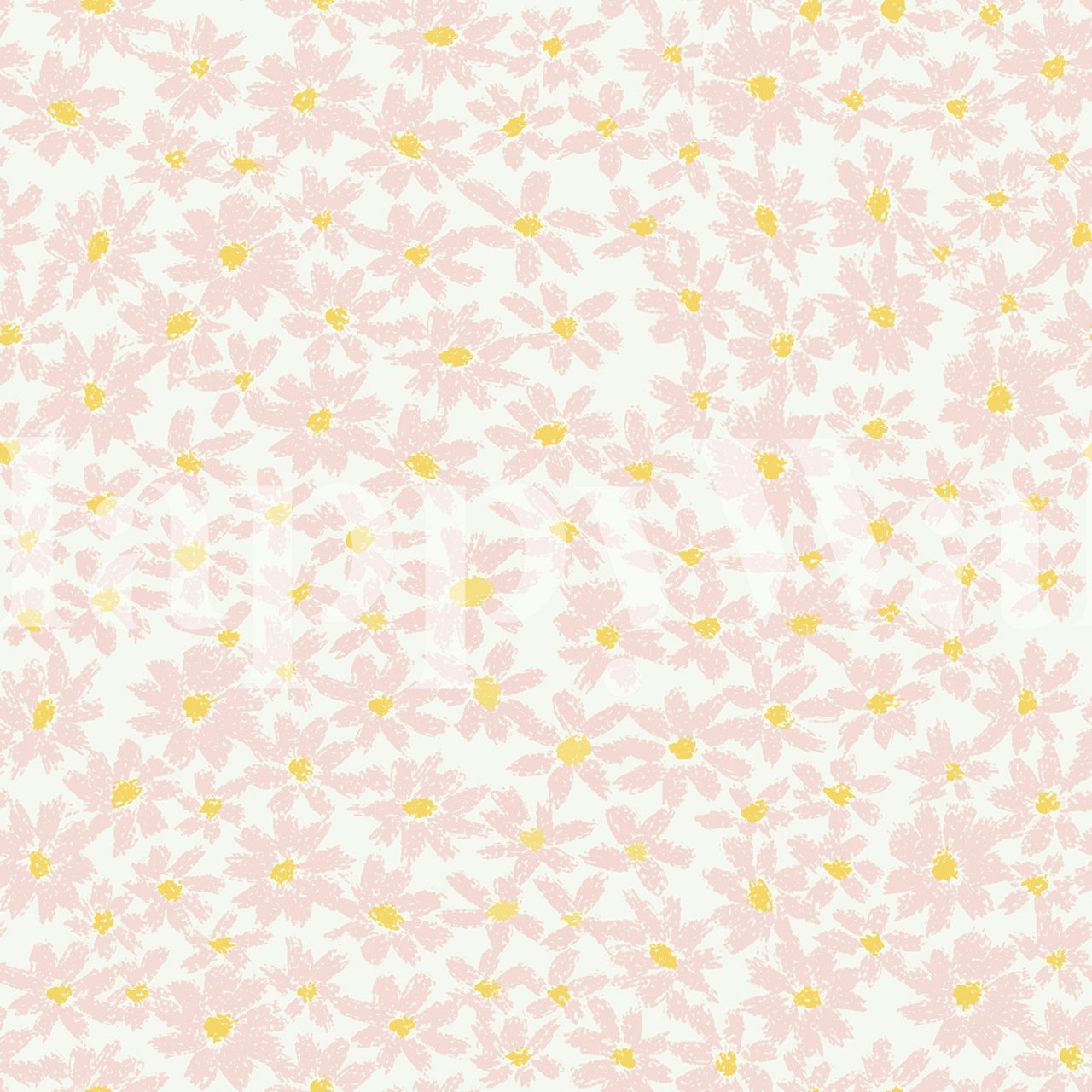 Carta da parati Flora spring in una stanza luminosa