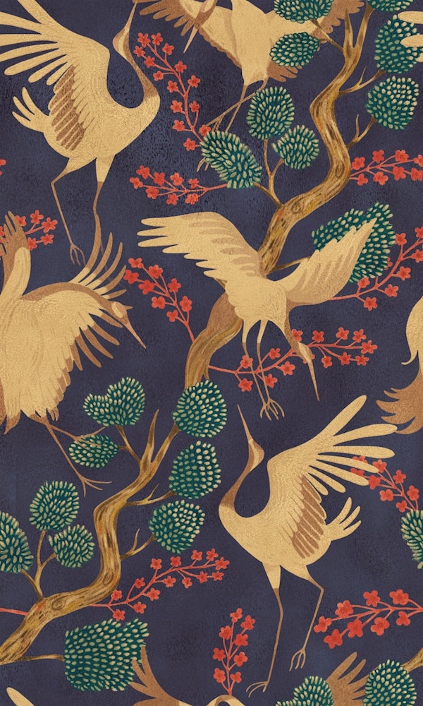 Cranes - Modern Chinoiserie