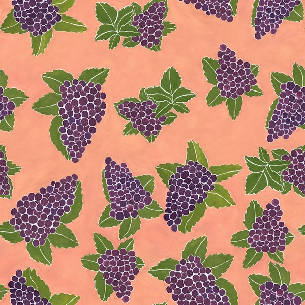 Grape Escape – Playful Purple Vineyard Vibes