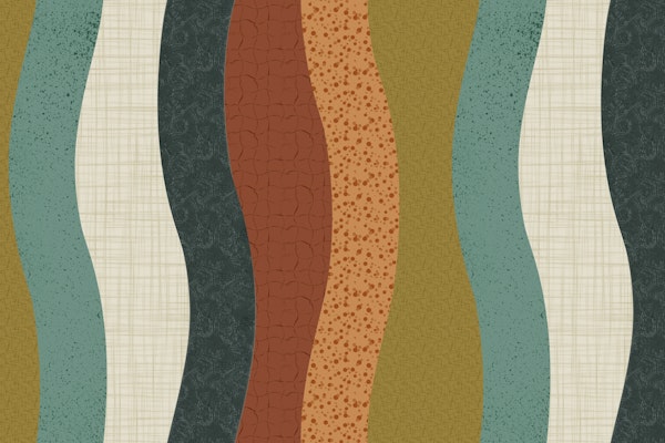 Abstract Colorful Earthy Waves