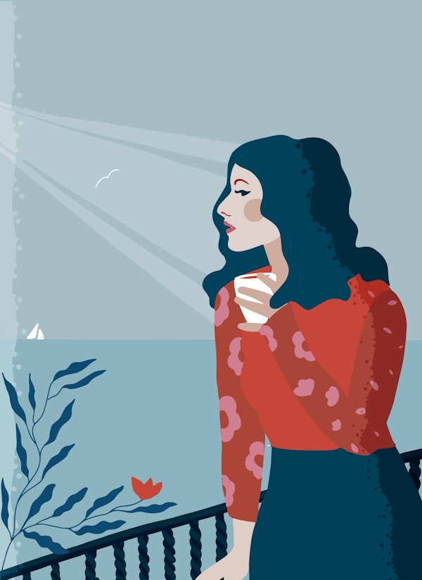 Coastal Coffee Moment