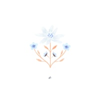 Pastel Flower Elegance behang