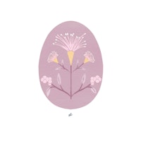Gentle Bloom Oval behang