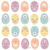 Pastel Floral Medallions carta da parati