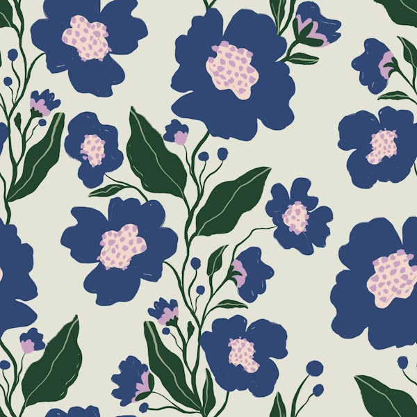 Blue Floral Dreamscape