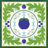 Blueberry Blossom Medley tapet