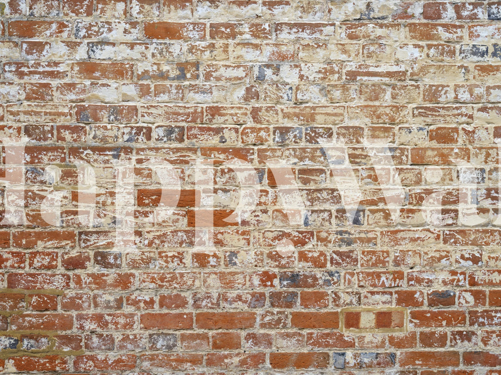 Vintage brick texture wallpaper with red and brown tones
