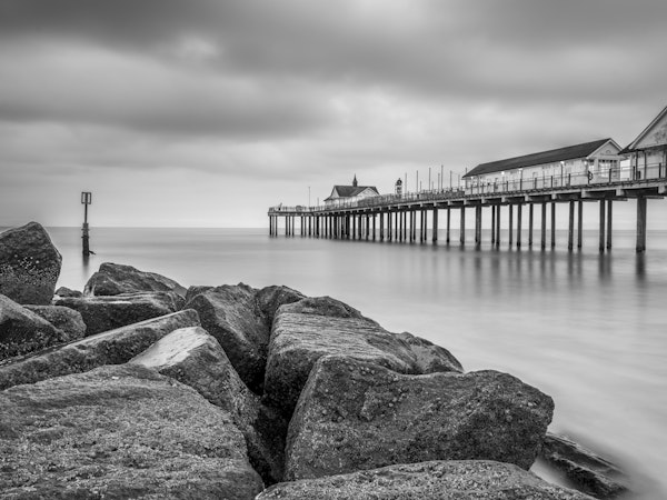 Monochrome Pier Escape