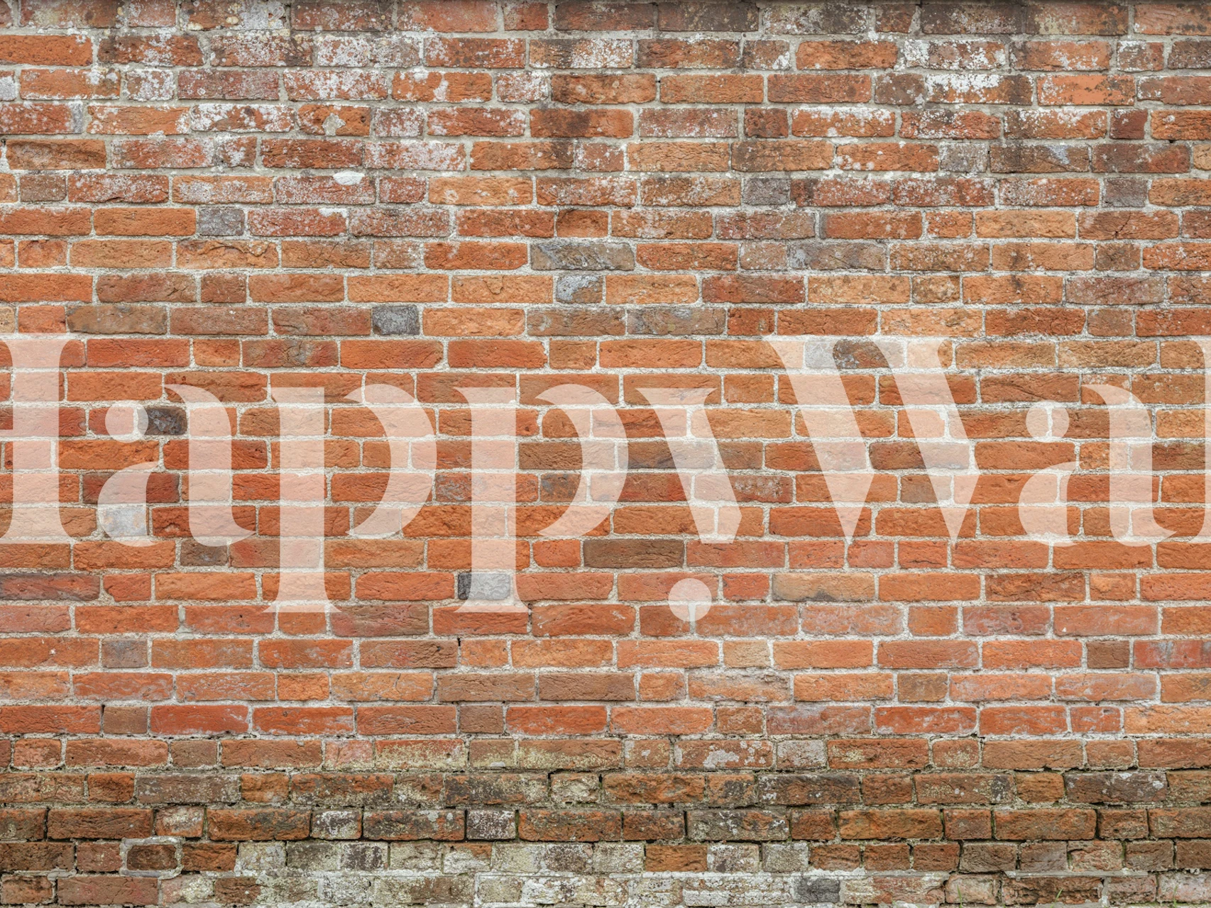 Classic brick wall texture wallpaper in a room