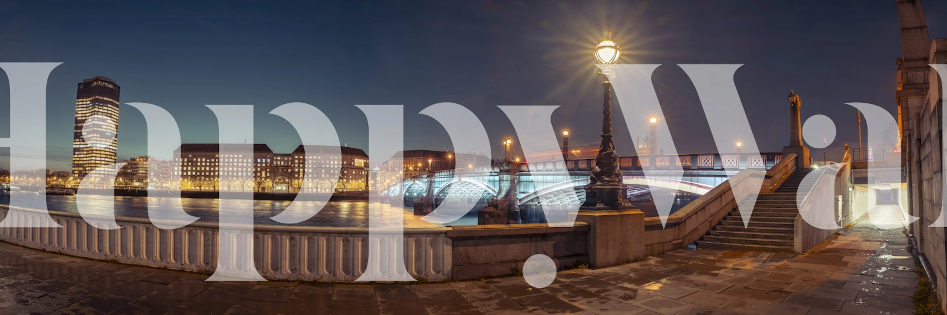 Lambeth Bridge tapet i et moderne rum