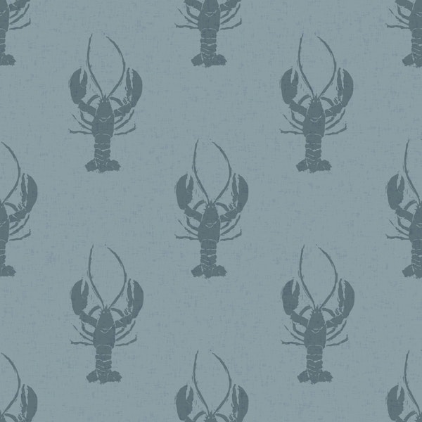 Lobster Linocut - Dark Grey