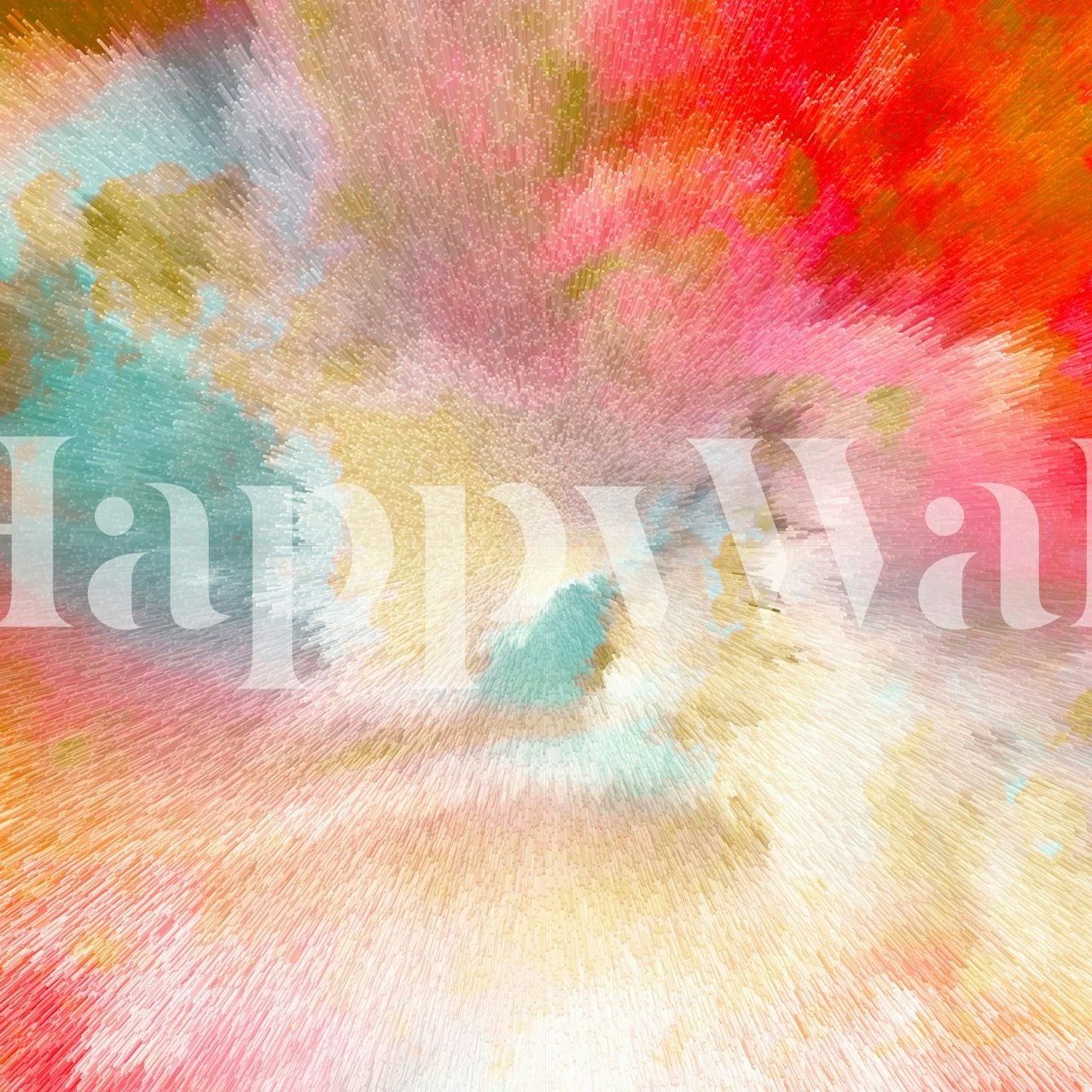 Colorful abstract swirl patterns in vibrant hues of pink, blue, and orange wallpaper