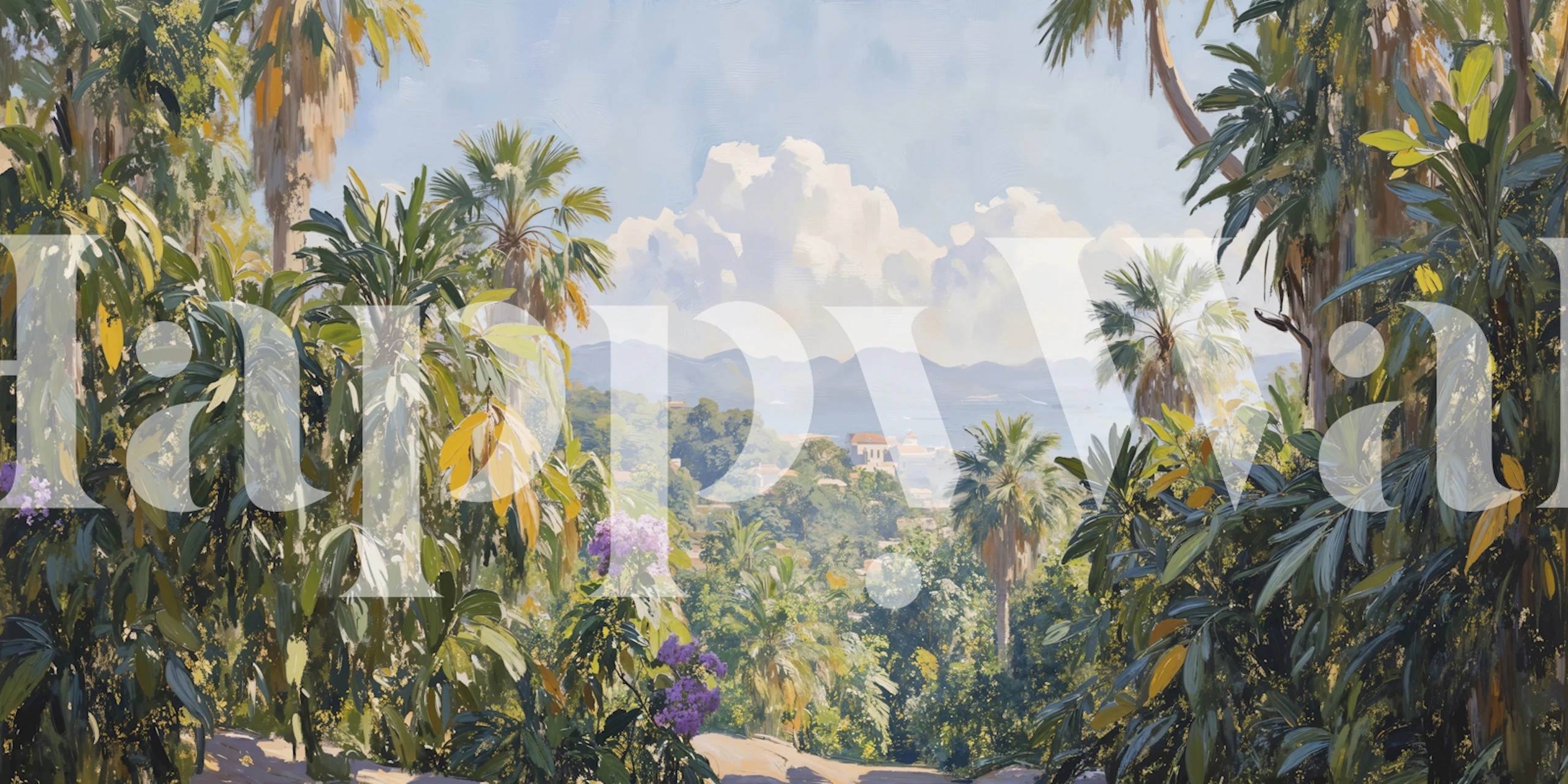 Tropical Oasis View tapeta u sobi