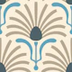 Bohemian Daisy Burst in Blue Gray - L