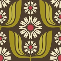 Daisy Bloom Harmony in Green - S ταπετσαρία