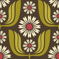 Daisy Bloom Harmony in Green - L ταπετσαρία