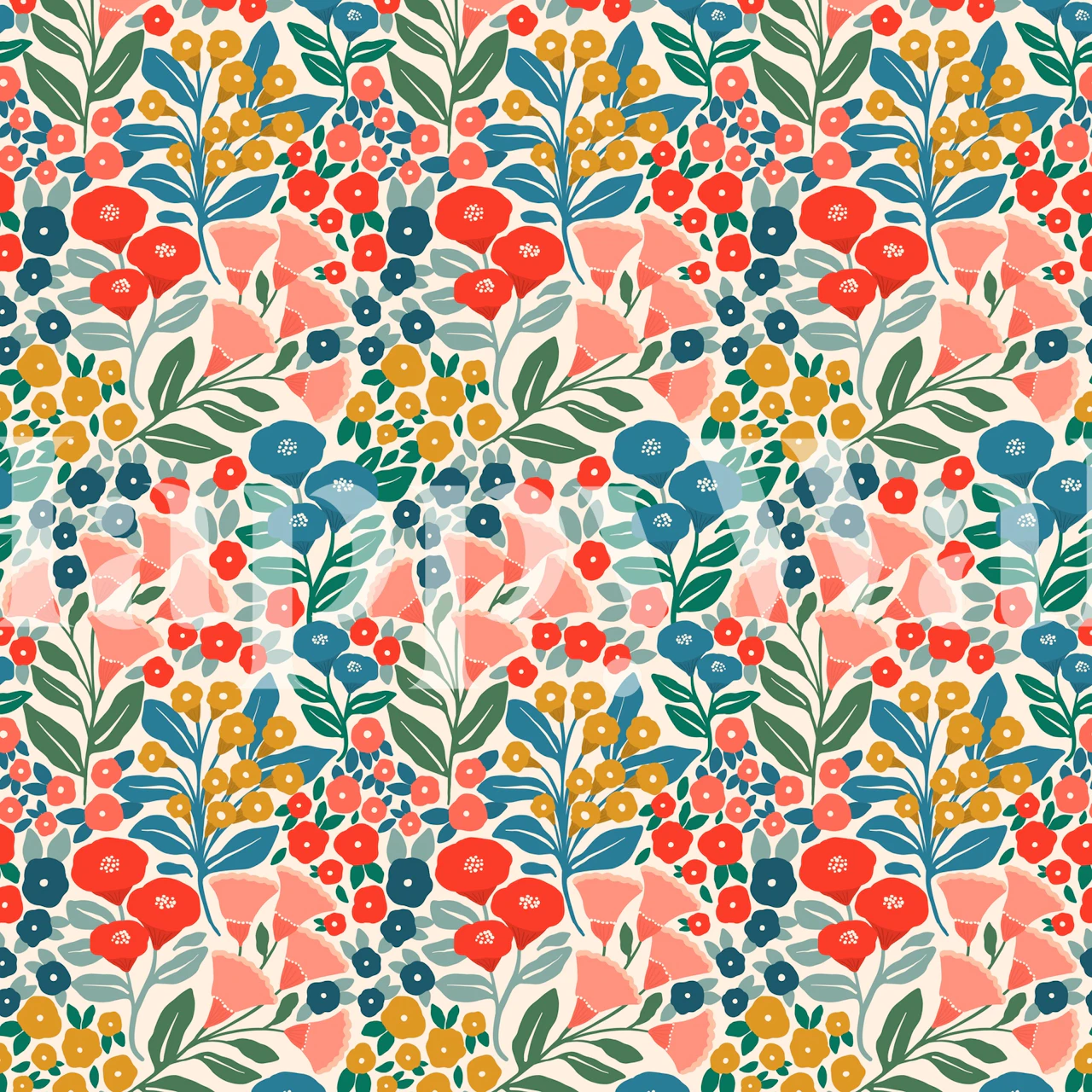 Botanisk väggmural av Georgia State