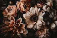 Dramatic Flower Bloom carta da parati