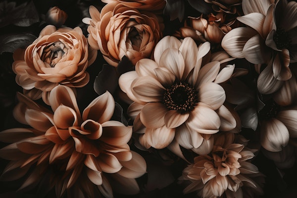 Dramatic Flower Bloom