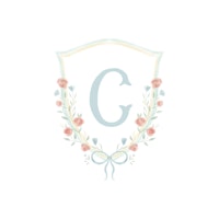 Floral Crest Letter C tapet