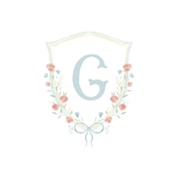 Floral Crest Monogram Letter G tapet