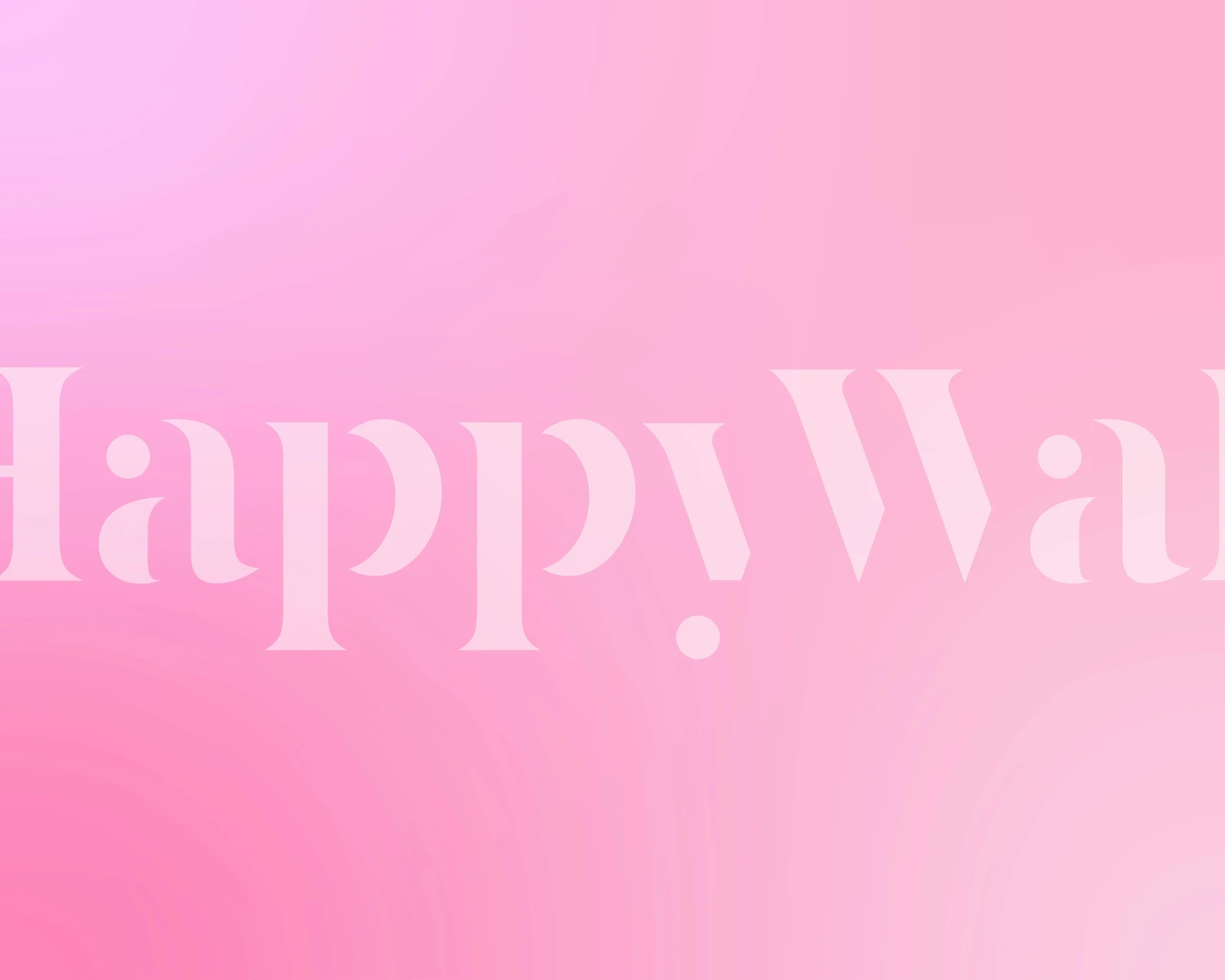 Pink gradient wallpaper in a room