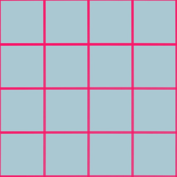 Blue gray fuchsia grouted tiles