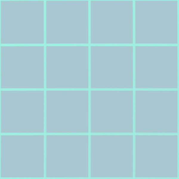 Blue gray mint grouted tiles