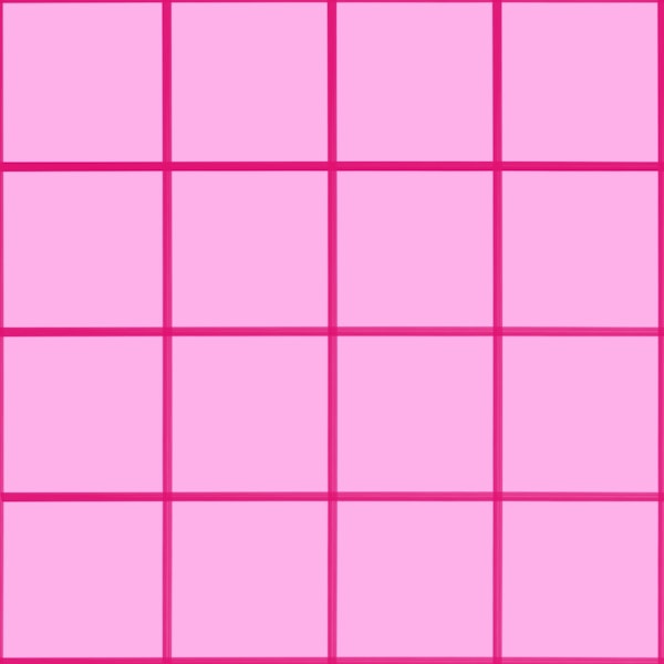 Fresh pink fuchsia grouted tiles