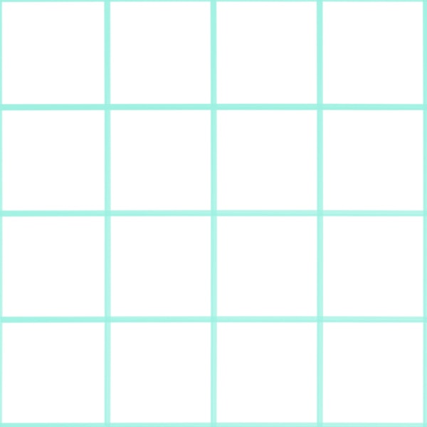 White mint grouted tiles