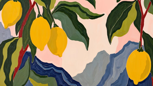 Sunny Lemon Landscape