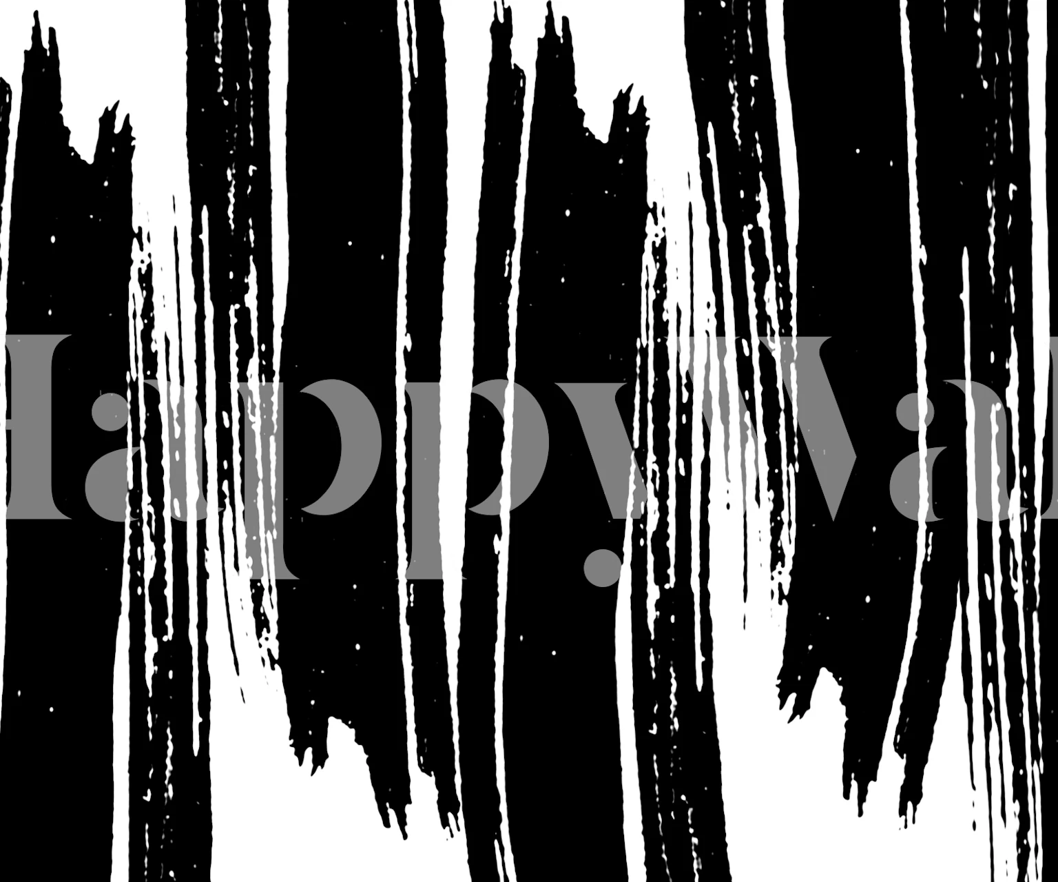 Vertical Ink Stripes Design wallpaper in a room