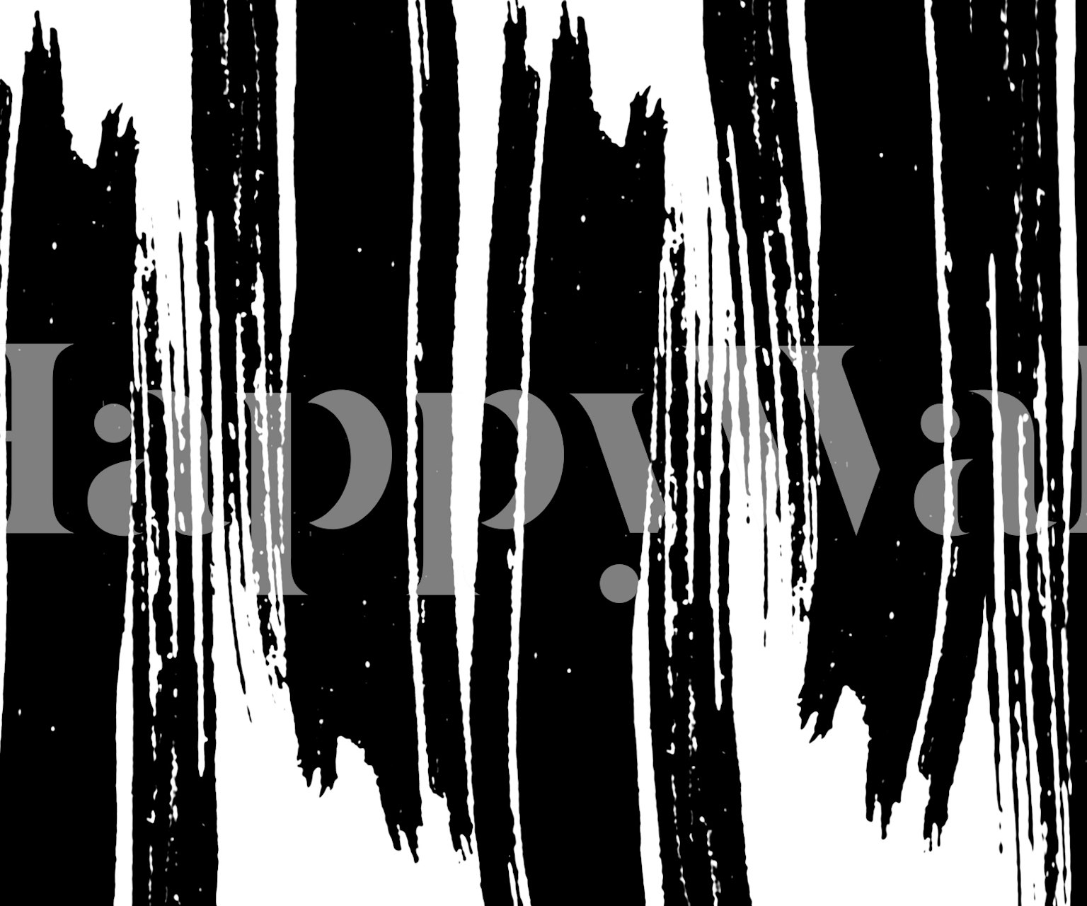 Vertical Ink Stripes Design Tapete in einem Raum