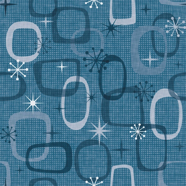 Mid Century Modern - Navy