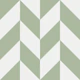 Modern Chevron - Sage Green and White
