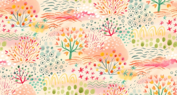 Watercolour landscape gardens small