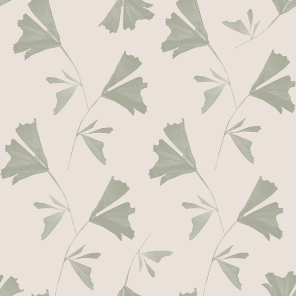 Soft Sage Fishtail Palm Pattern 1a