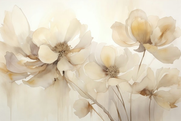 Gentle Peach Floral Breeze