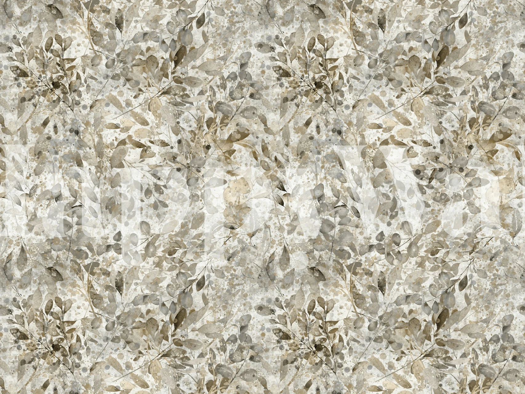 Eucalyptus max earthtones carta da parati in una stanza