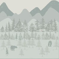 Calming panoramic views of mountains papel pintado