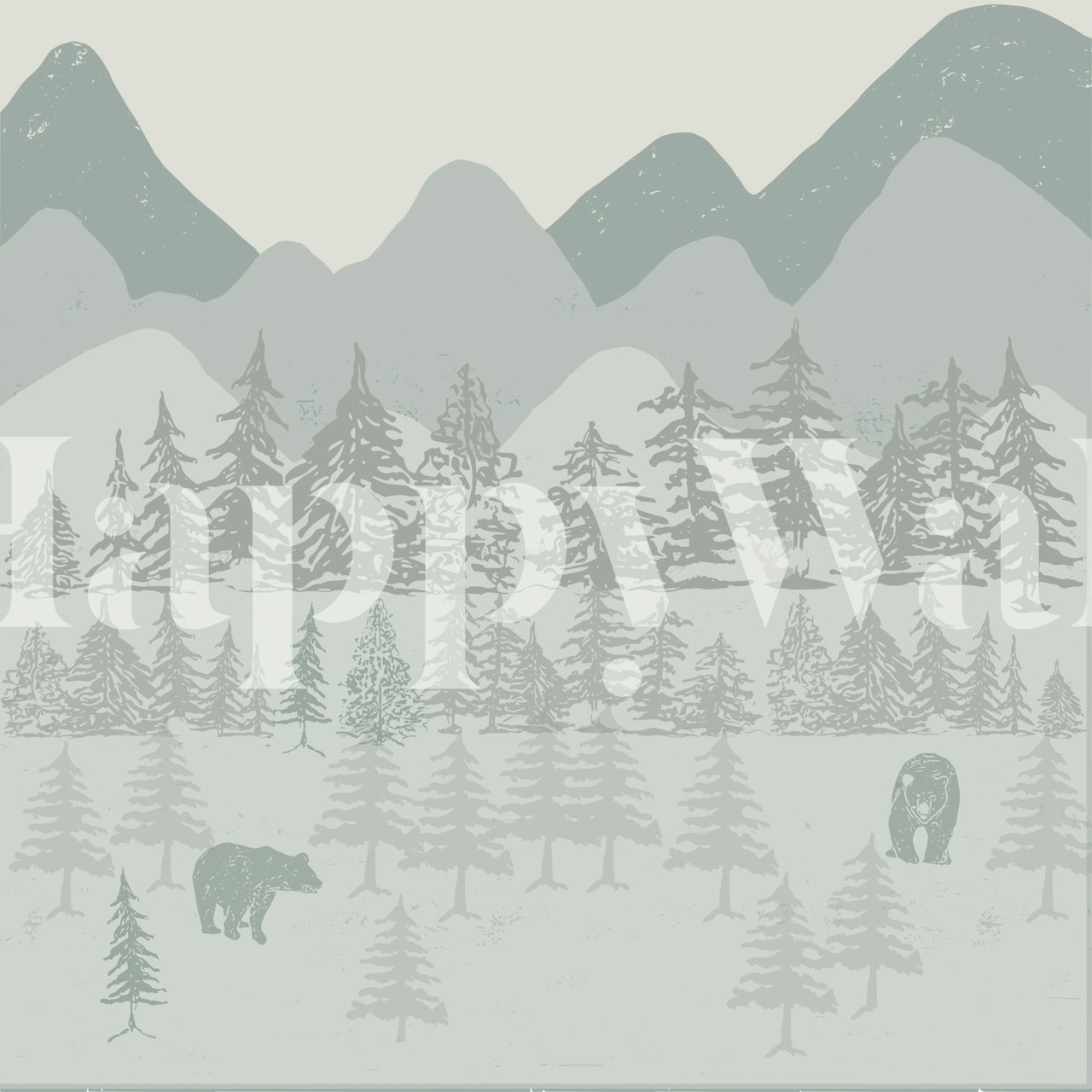 Calming panoramic views of mountains Tapete